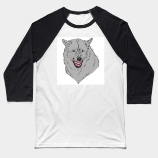 Wolf growls Baseball T-Shirt